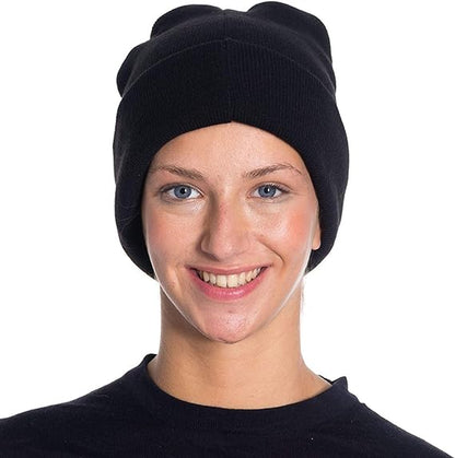 1 Pack - Acrylic Beanies for Women Soft Warm Knitted Winter Beanie Hat